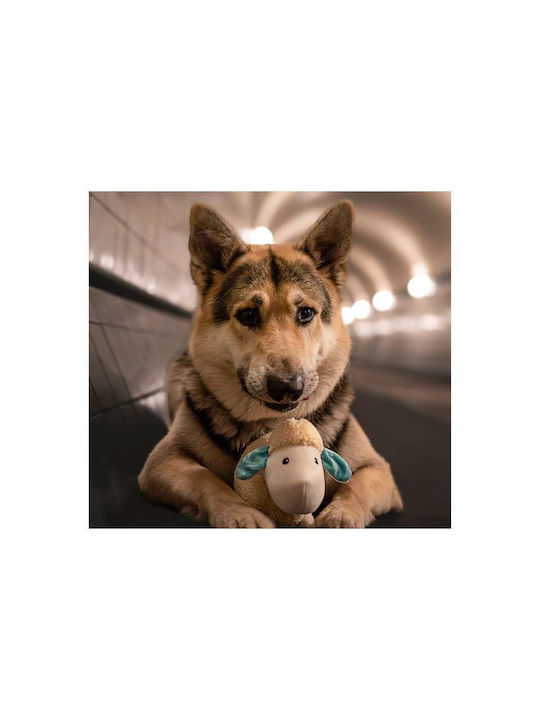 Max & Molly Λούτρινο Παιχνίδι Σκύλου με Ήχο 27εκ. Μπεζ 1τμχ