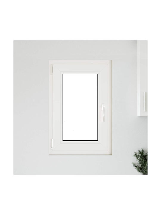 vidaXL Ανοιγόμενο Παράθυρο PVC Π50xΥ75cm