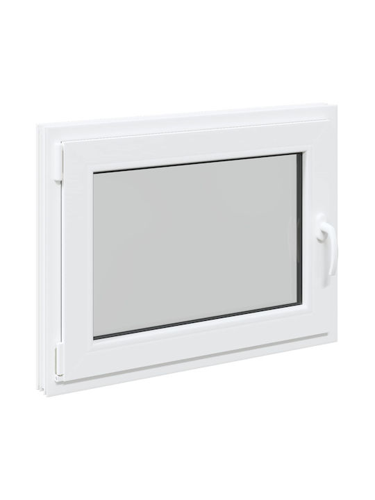 vidaXL Fereastră cu Deschidere PVC L90xÎ60cm