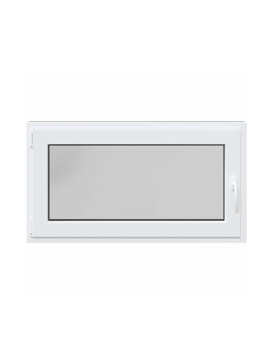 vidaXL Aufklappbares PVC Fenster Risor P120xH60cm