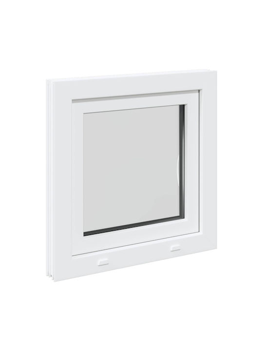vidaXL Ανοιγόμενο Παράθυρο PVC Π50xΥ50cm