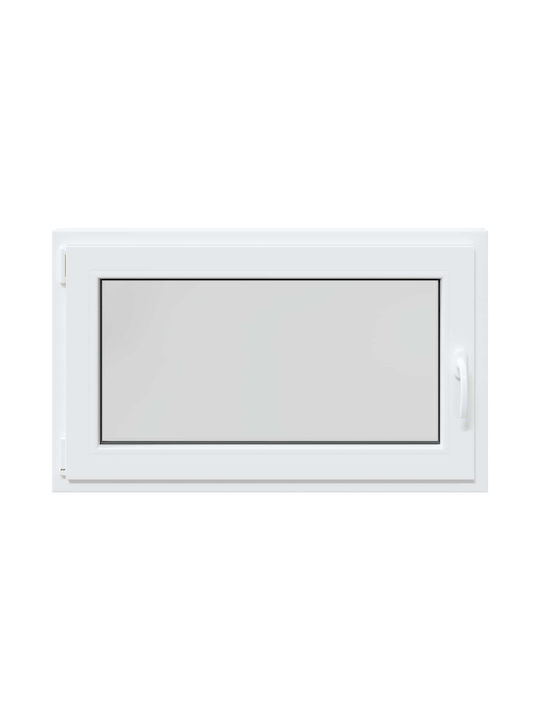 vidaXL Hinged PVC Window Risor P100xH70cm