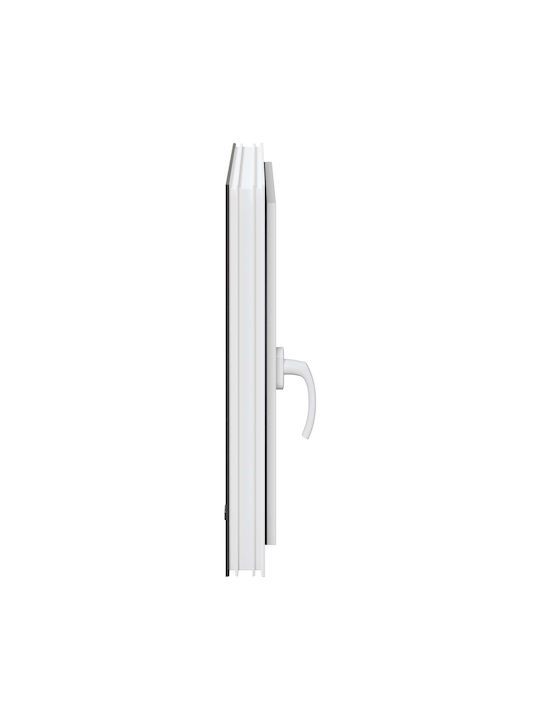 vidaXL Hinged PVC Window W60xH60cm