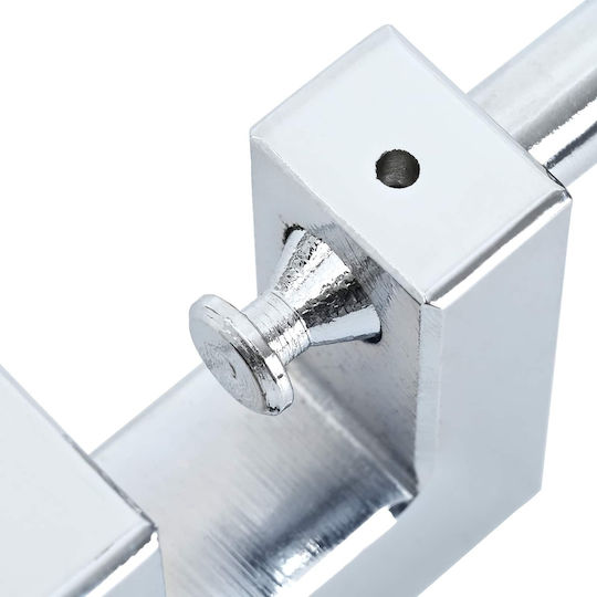 vidaXL Stahl Vorhängeschloss Messing mit Schlüssel 19mm Silber 2Stücke