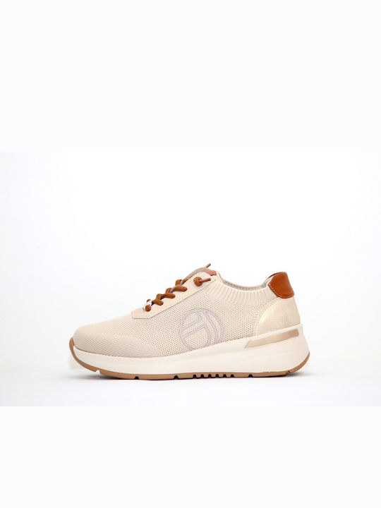 Γυναικεία Ανατομικά Sneakers Μπεζ
