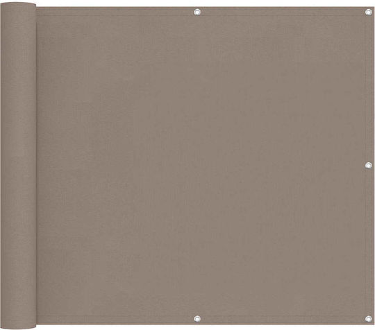 vidaXL Divider De Verandă De Umbrire Maro 1x5m Rectangular