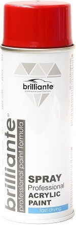 Brilliante Spray Vopsea Temperatură Înaltă Roșu RAL 3003 400ml