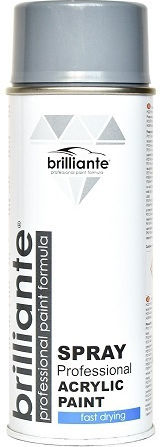 Brilliante Spray Vopsea Temperatură Înaltă Gri RAL 7004 400ml