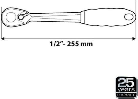 Neo Tools Καστάνια 72 Δοντιών με Καρέ 1/2" Μήκους 25.5εκ.