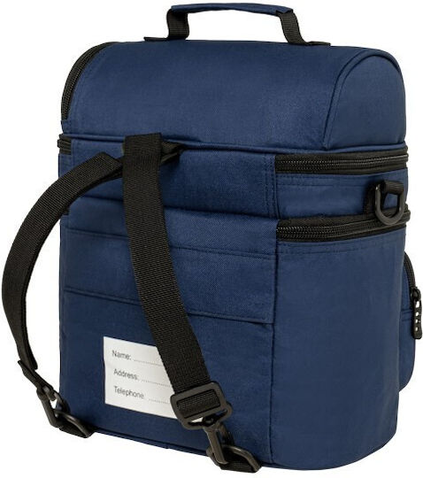Polo Double Cooler School Insulated Lunch Bag Handbag 9l Blue 25x19x29cm