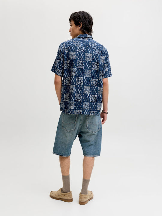 Jack & Jones Cotton Shirt Navy Blue