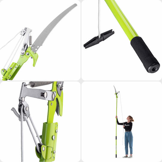 Saw Pruner On Telescopic Handle 142-287cm 29cm Blade Branches