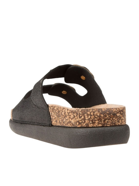 Women's Flat Sandals Black
