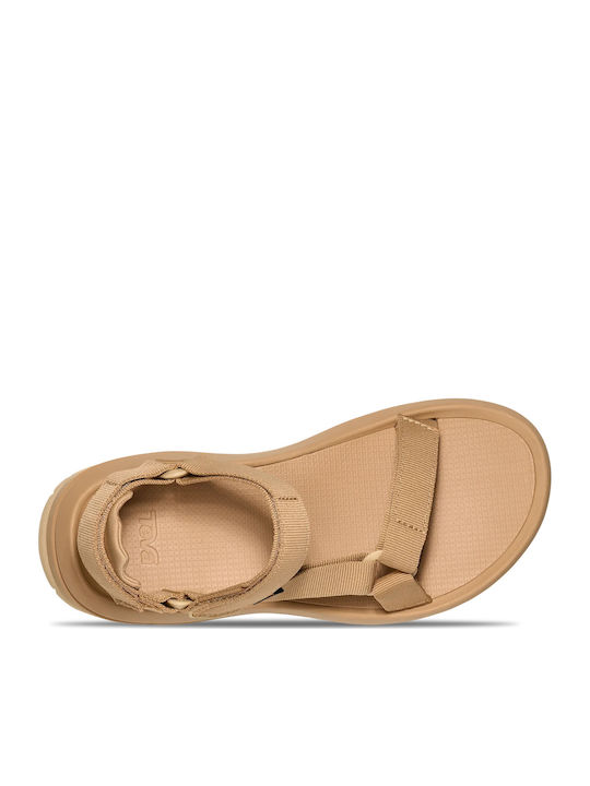 Hurricane Flache Sandalen für Damen Sportlich Hellbraun
