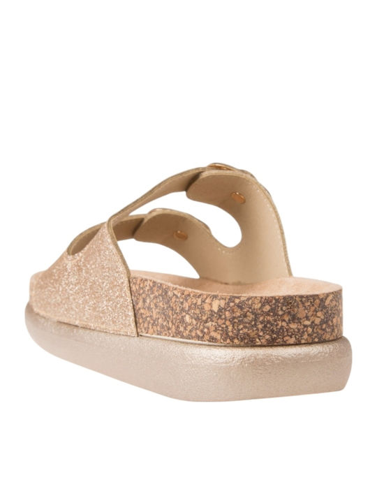 Women's Flat Sandals Rose Gold