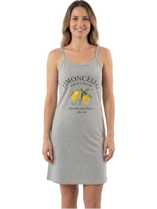 Nina Club Summer Cotton Women's Nightgown Turquoise