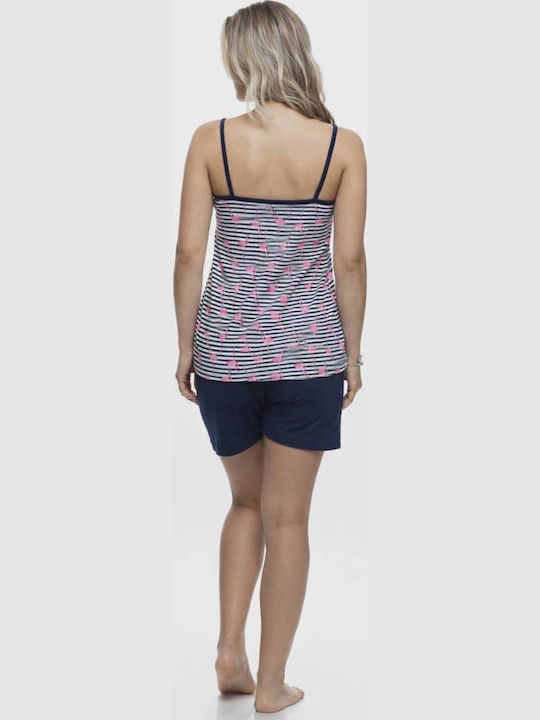 Galaxy Summer Women's Pyjama Set Blue