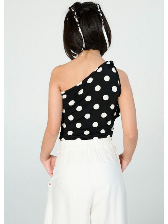 Παιδικό Crop Top Μαύρο