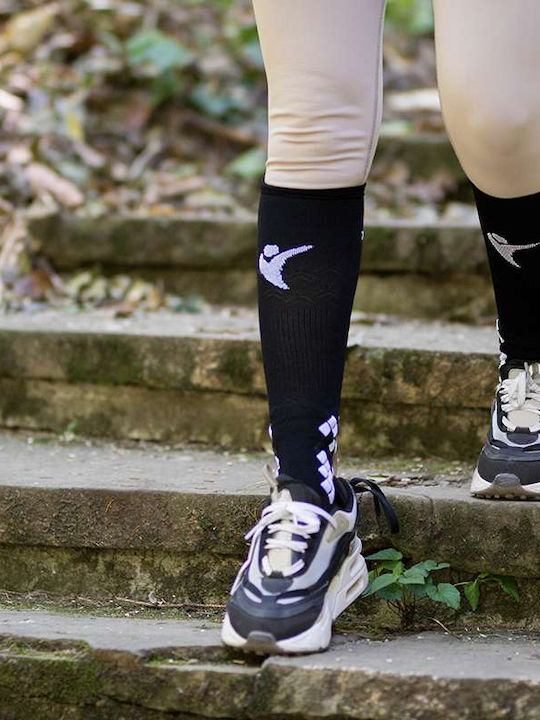 Try to Fly Men's Thermals Compression Socks Black
