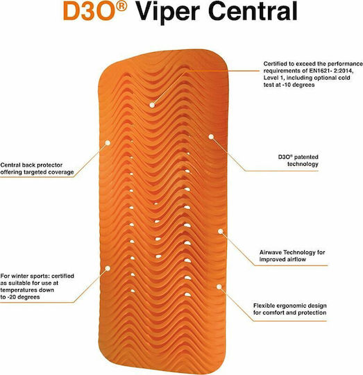 Icon Протектор Гръб D3o Viper Оранжев
