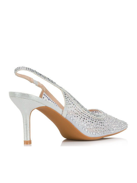 Μυτερές Γόβες Ασημί