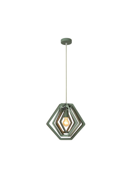 Lucide Lightning Mauro Pendant Light Green with Socket E27