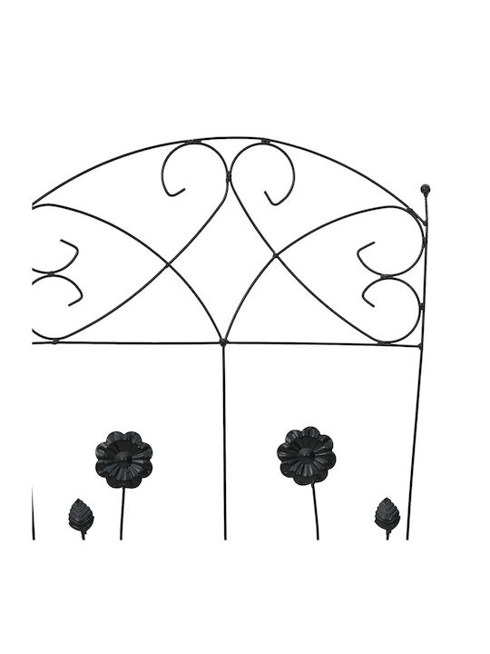 Garden Trellises in Black Colour 112x40cm 3 Pieces
