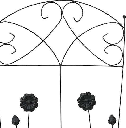 Καφασωτά Κήπου Κήπου σε Μαύρο Χρώμα 112x40cm 3τμχ