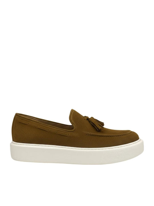 Suede Ανδρικά Loafers σε Ταμπά Χρώμα