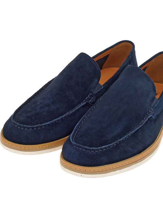 Suede Ανδρικά Loafers σε Μπλε Χρώμα
