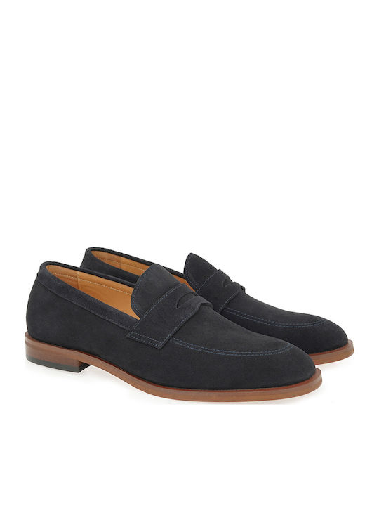 Suede Ανδρικά Loafers σε Μπλε Χρώμα