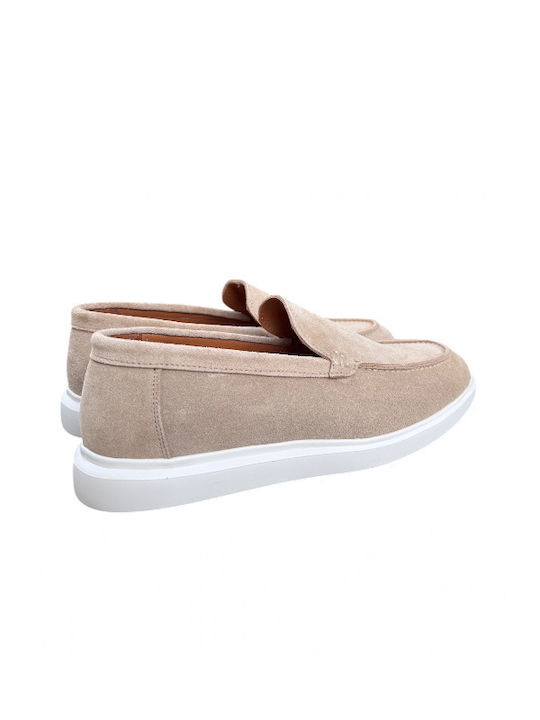 Wildleder Herren Mokassins in Beigem Farbton 408.51406 Beige