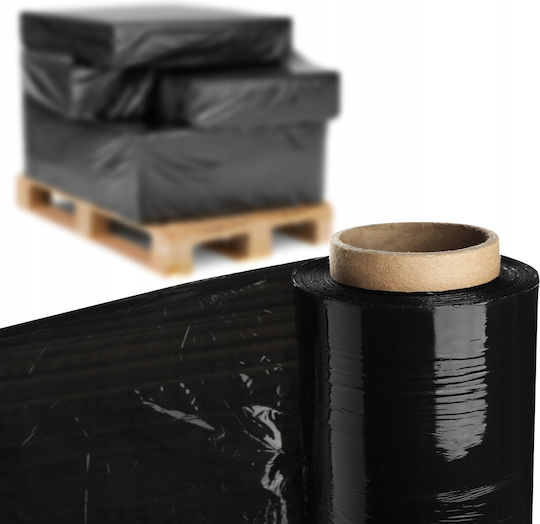 Stretch Film Strong Black 2.5kg Xl Well Covering Black Large 6pcs