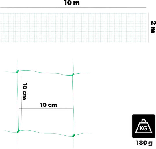 Plant Net Climbing Vegetables Tomatoes Cucumbers Garden Support 2 X 10 M