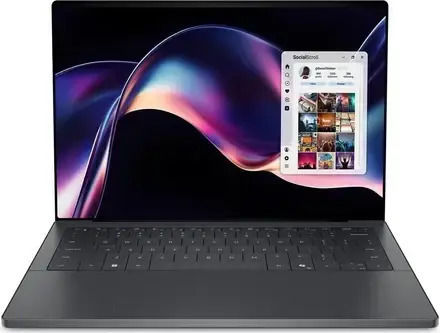 Dell XPS 14 DA14260 14" OLED Сензорен Екран 120Hz (Ultra X7-358H/32GB/2TB SSD/W11 Pro) (Международна Английска Клавиатура)