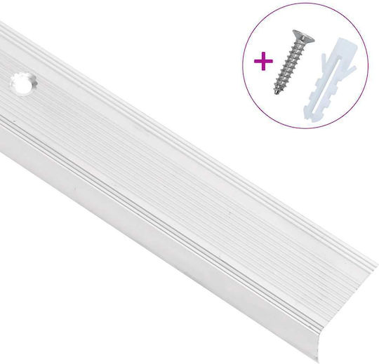 Profile Steps Shape G 5 Pcs Silver 100 Cm Aluminium Silver 146754