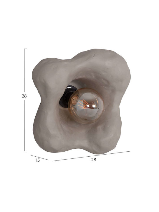 Klikareto Wall Lamp with E27 Socket Gray 44x15x42cm