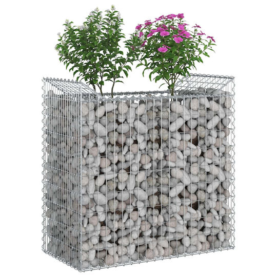 vidaXL Gartenzaunbedarf aus Stahl 50x100x100cm Silber