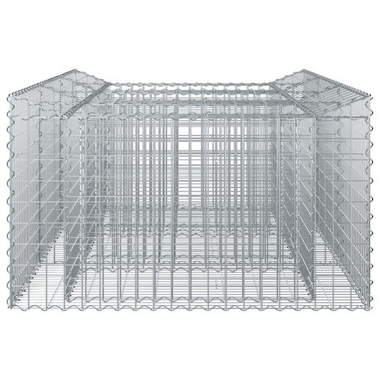 vidaXL Σύρμα για Περίφραξη Κήπου από Χάλυβα 150x100x60εκ. Ασημί