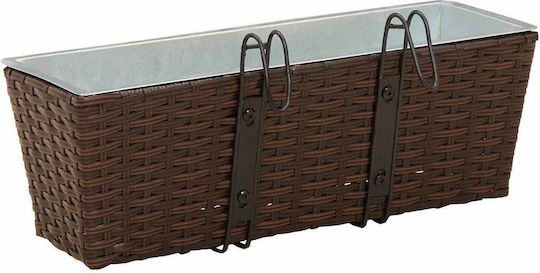 vidaXL Farfurie Pentru Floare Maro 50x17cm 42026966