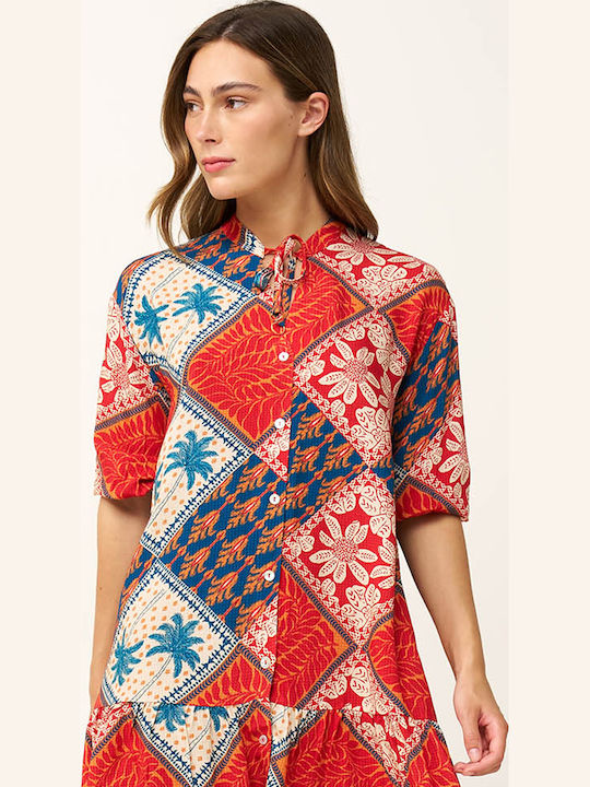 Sommer Kleid Rot Clay