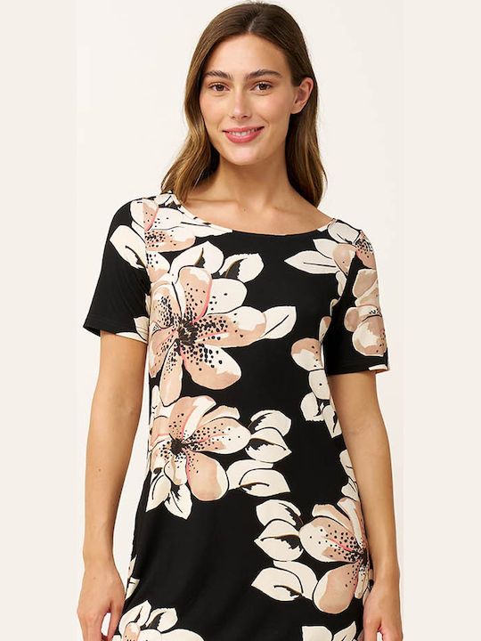 Sommer Damenkleid Schwarz