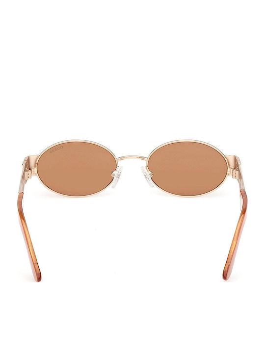 Guess Ochelari De Soare Pentru Femei Cu Ramă Metalică Aurie Și Lentile Aurii Degrade