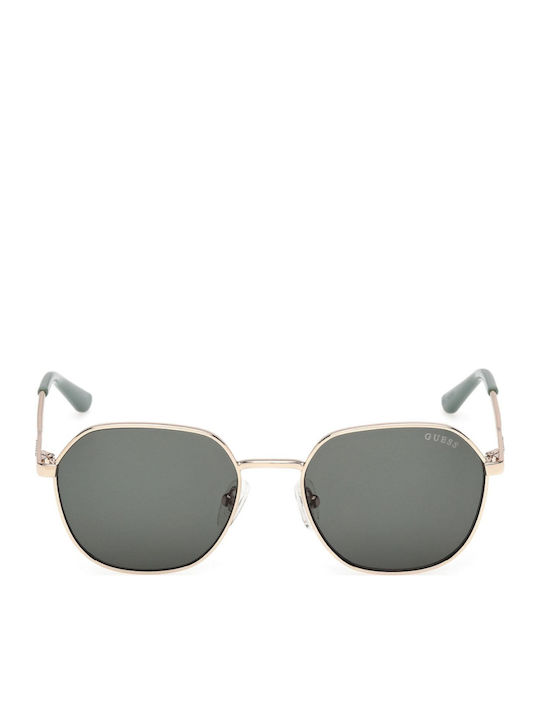 Guess Ochelari De Soare Unisex Cu Ramă Metalică Aurie Și Lentile Aurii