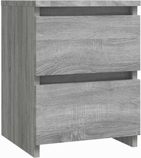Κομοδίνα Ξύλινα Γκρι Sonoma 2τμχ 30x30x40cm 815330 Κομοδίνα Ξύλινα Γκρι Sonoma 2τμχ 30x30x40cm 815330