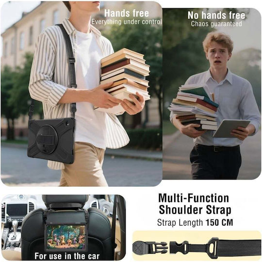 4Smarts Flip Cover Ανθεκτική Μαύρη (Samsung Galaxy Tab A11)