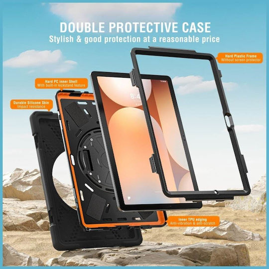 4Smarts Flip Cover Ανθεκτική Μαύρη (Samsung Galaxy Tab A11)