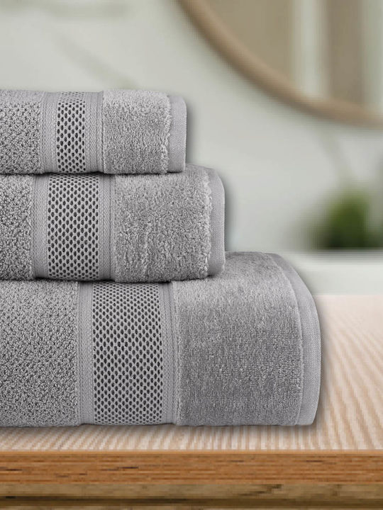 Borea Facecloth Lava 50x90cm Grey Weight 550gr/m²