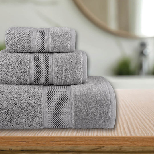 Borea Facecloth Lava 50x90cm Grey Weight 550gr/m²