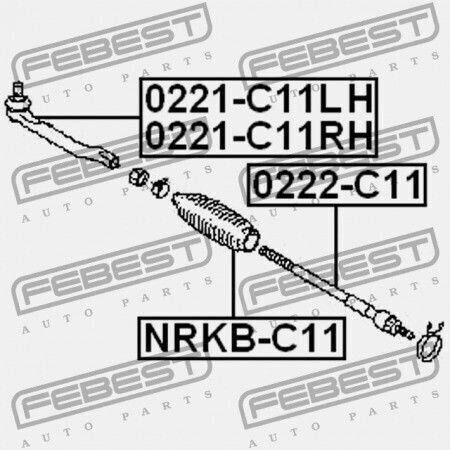 Capăt Bară Direcție Dreapta Nissan Tiida Jpn Marca C11 2005.08-2012.06 Gl D8520-ew00a